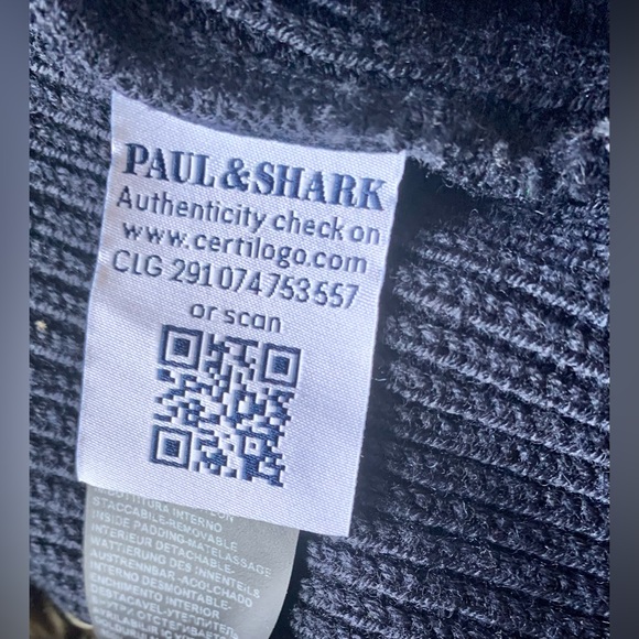 Paul & Shark Yachting Wool / Goatskin Sweater Size L NWT - Picture 14 of 15